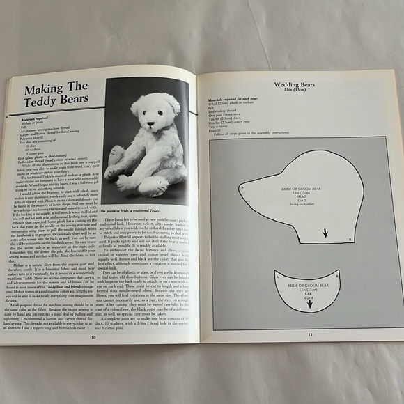 NWT Bearers of Memories Make Teddy Bears Wedding Bride Groom Baby Patterns BOOK - Picture 9 of 17